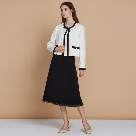 EITIE爱特爱气质小香风高级感撞色秋季新款短外套C2503812 商品图3