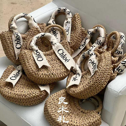 【部分现货】良木礼草编手提包（X7224） 商品图1