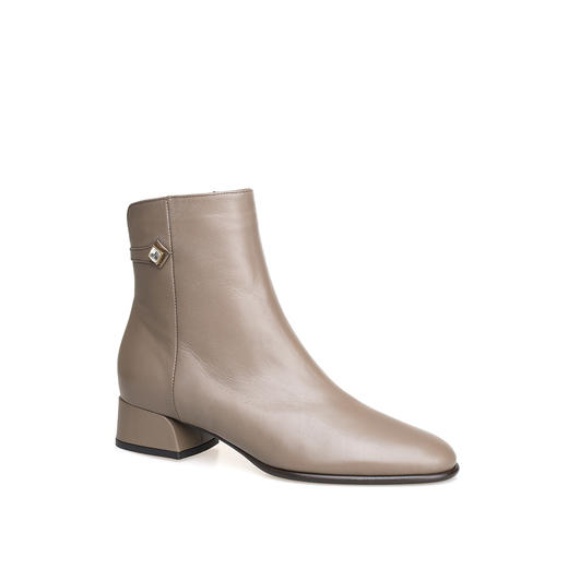 豪麟名鞋进口迪嘉女鞋短靴羊皮革W25219灰色 商品图0