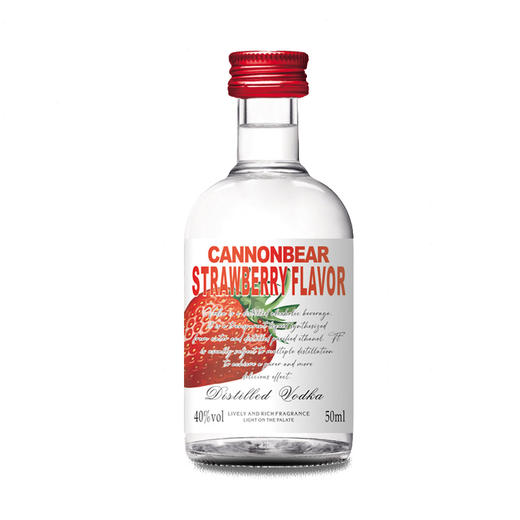 炮弹棕熊 40度伏特加（草莓味）50ml/瓶 商品图0