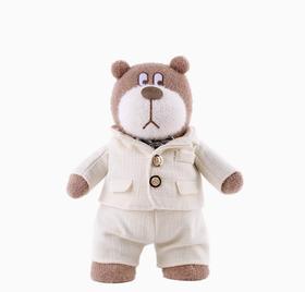 小熊汉斯西装套装白-XS