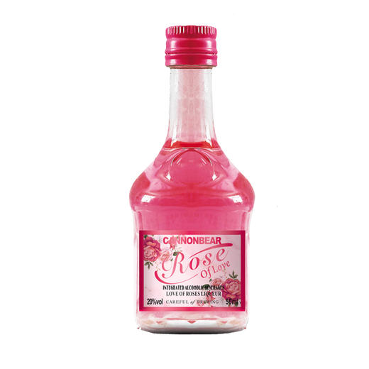 炮弹棕熊 20度玫瑰之恋利口酒(配制酒) 50ml 商品图0