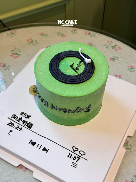 绿色唱片蛋糕【色素较多，慎重】 商品图1