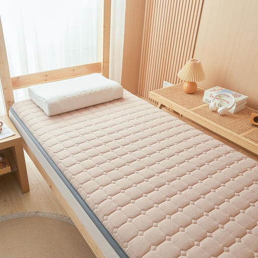 自然醒全棉色织棉花学生床垫宿舍专用加厚棉花褥子单人薄款可折叠床垫租房榻榻米睡垫LN 商品图7