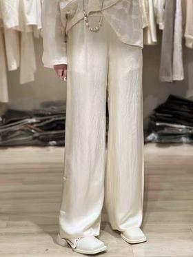 418良粉节|2026 活动爆款【自营】醋酸裤【MYB】国风系列8829醋酸盘扣夏季休闲裤-喜出