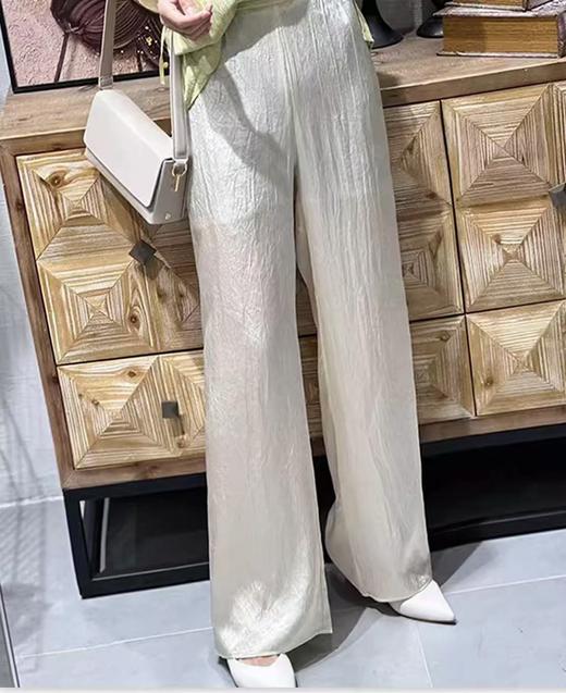 418良粉节|2026 活动爆款【自营】醋酸裤【MYB】国风系列8829醋酸盘扣夏季休闲裤-喜出 商品图3