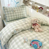 自然醒40支12868全棉夹棉床盖套件三件套大学生宿舍专用卡通被套夹棉床单床盖四季通用JY 商品缩略图6