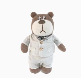 小熊汉斯西装套装银白-XS