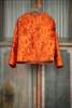 盛唐牡丹| 吉祥八宝真丝漳缎外套-橘色 商品缩略图0
