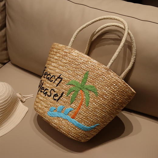 【预售7天，不退不换】良木礼草编包包（X7225） 商品图0