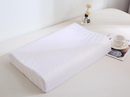 自然醒全棉水洗棉亲子乳胶枕-小白布丁狗儿童枕头宿舍学生枕芯成人纯棉护颈椎助眠枕XK 商品图3