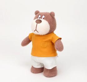 小熊汉斯夏日黄色短袖白色短裤M