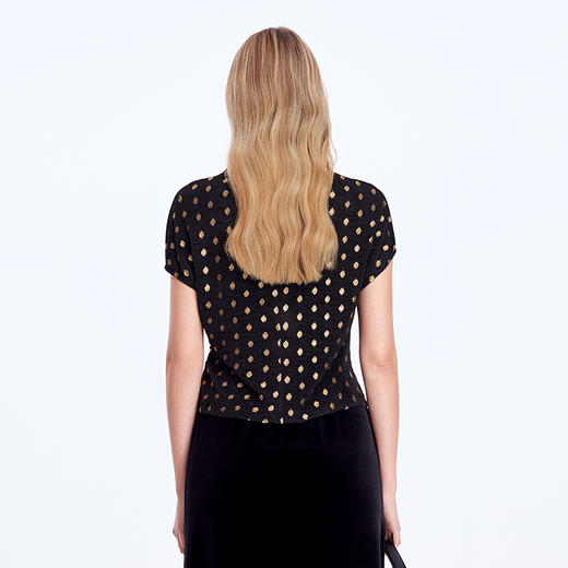 EITIE爱特爱小包肩设计腰部碎褶显瘦T恤8302005 商品图4