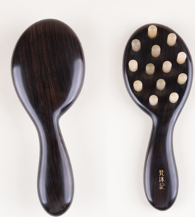 萌芽按摩梳紫光檀