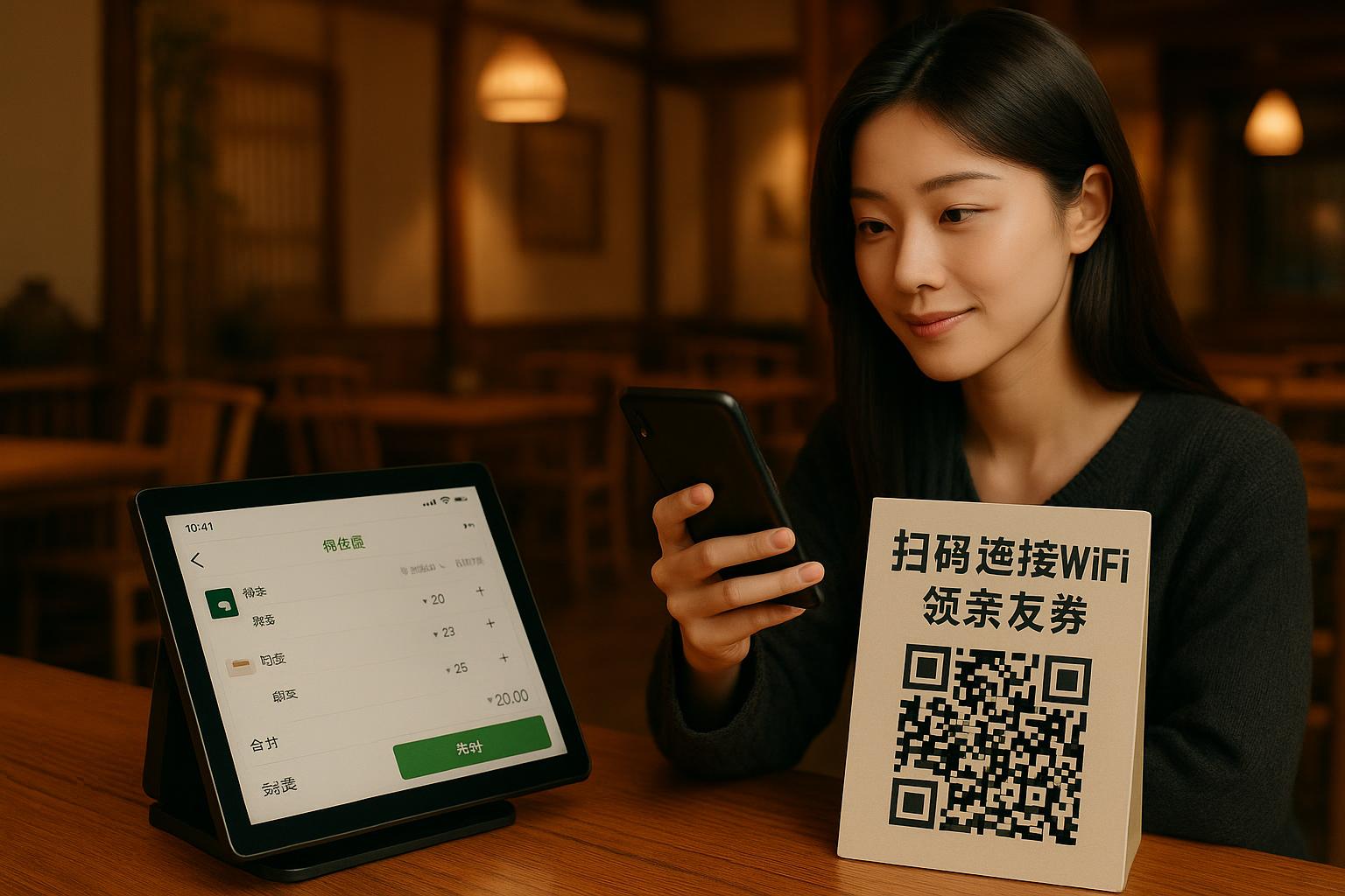 如何用扫码点餐和WIFI连接收集客户信息？