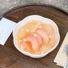 黄桃乌龙茶汤冰粉（图片为蜜桃，下单请留意）