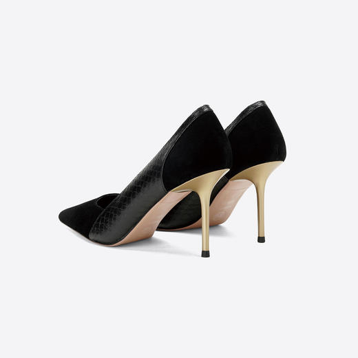 Westory尖头高跟侧V拼接通勤百搭浅口单鞋W25CE75901 商品图7