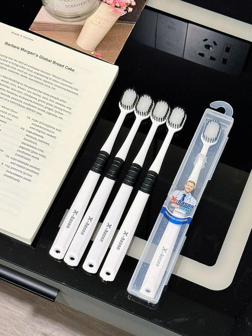 透明收纳盒成人软毛牙刷宽头出差旅行便携式情侣牙刷独立包装 商品图2