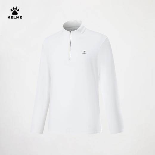 【买即赠大K钥匙扣1个】KELME卡尔美 ·【大K同款】KELME一网而深系列男士半开襟长袖T恤 商品图0
