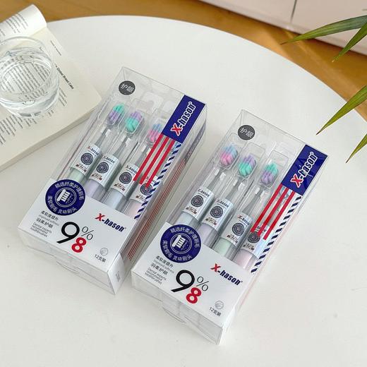 便携式旅行软毛牙刷带收纳盒独立包装干净卫生成人牙刷深层清洁呵护牙龈家庭装 商品图6