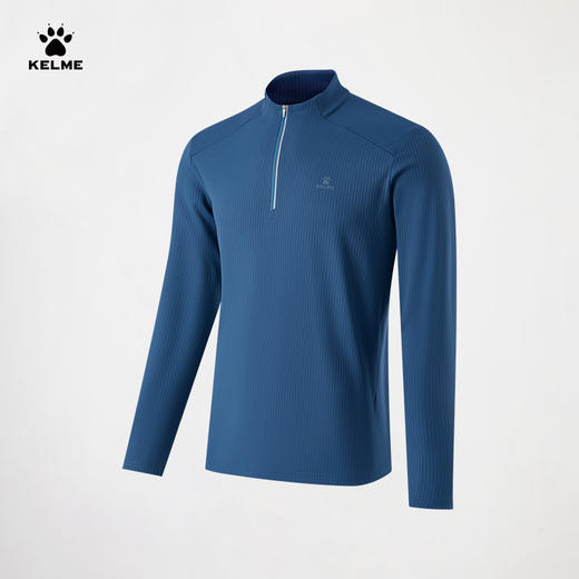 【买即赠大K钥匙扣1个】KELME卡尔美 ·【大K同款】KELME一网而深系列男士半开襟长袖T恤 商品图1