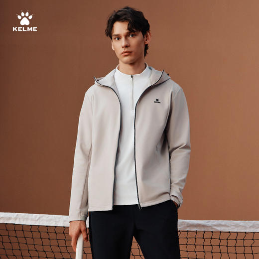 卡尔美KELME一网而深系列男士针织外套（连帽）6536WT1011 商品图3