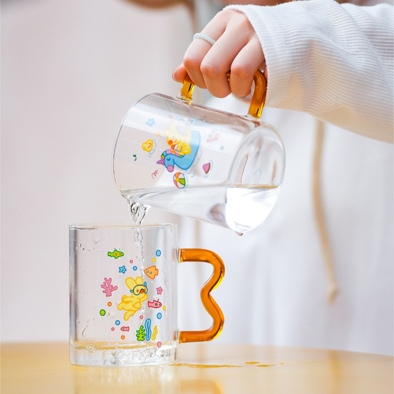 夏日系列团团冰透玻璃杯