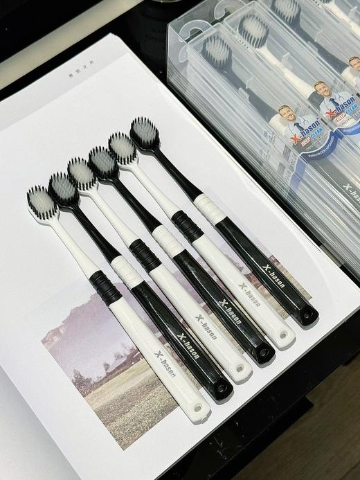 透明收纳盒成人软毛牙刷宽头出差旅行便携式情侣牙刷独立包装 商品图3