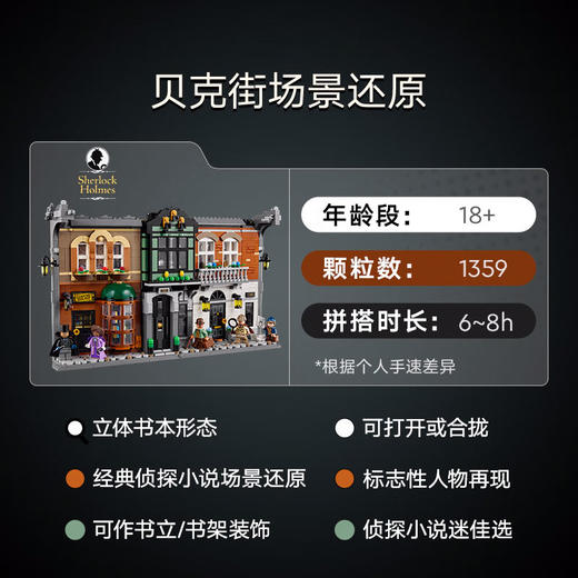 乐高积木L10351得宝大颗粒系列夏洛克·福尔摩斯：书架装饰 商品图2