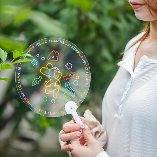 夏日系列团团透明小扇子 商品图1