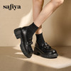 预售|Safiya/索菲娅2025小个子粗跟厚底百搭复古英伦皮带扣乐福鞋SFD3112128 商品缩略图3