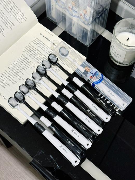 透明收纳盒成人软毛牙刷宽头出差旅行便携式情侣牙刷独立包装 商品图5