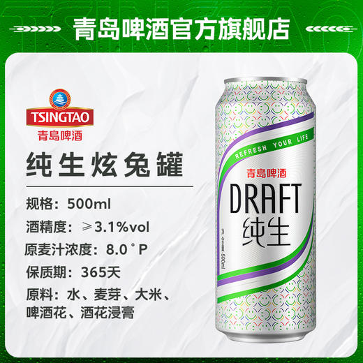 青岛啤酒纯生500ml*12听（炫兔版） 商品图5
