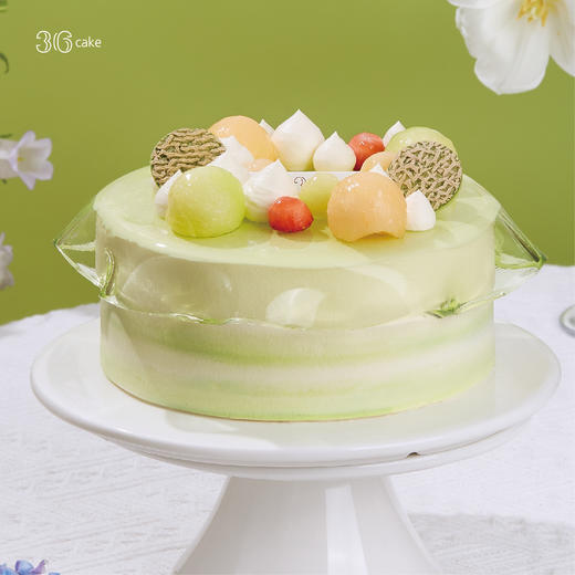 空山栀子 ‧ 栀子绿茶鲜果奶油蛋糕，可选1.5/2.5/6磅 商品图0