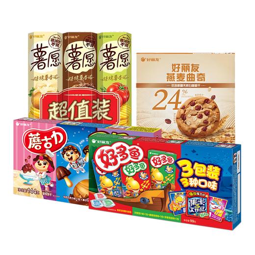 薯愿好多鱼蘑古力燕麦曲奇组合701g 商品图0