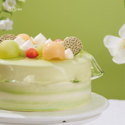 空山栀子 ‧ 栀子绿茶鲜果奶油蛋糕，可选1.5/2.5/6磅 商品图2