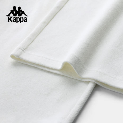 Kappa卡帕背靠背运动长裤女2025新款秋季休闲直筒裤纯棉刺绣裤子K0F62AK01 商品图3