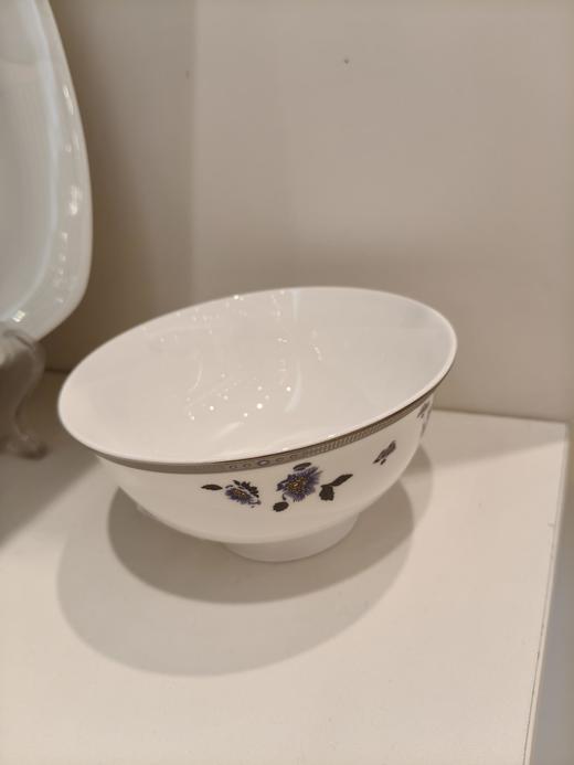 品物攸宜星空底汤菜盘圆形汤菜盘异型花瓣碗长条碗云朵鱼盘蒸蛋碗花韵悦安系列散件 商品图1