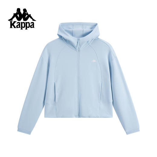 kappa卡帕背靠背2025新品秋季弹力针织开衫连帽运动卫衣外套女款K0F62MK41 商品图1