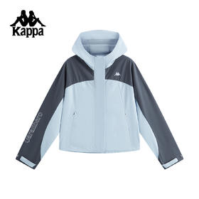 kappa卡帕背靠背运动外套女2025新款秋季防风防泼水冲锋衣外套女K0F62FJ40
