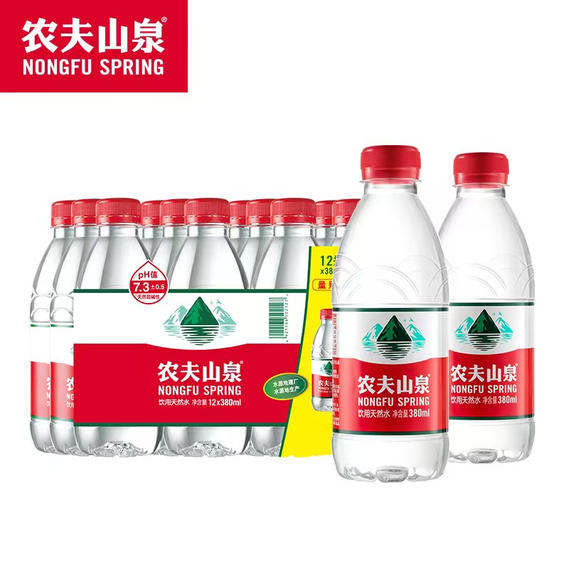 农夫山泉天然饮用水 380ml*12瓶