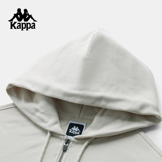 kappa卡帕背靠背2025新款秋季经典纯棉针织开衫连帽卫衣外套女款K0F62MK21 商品图2