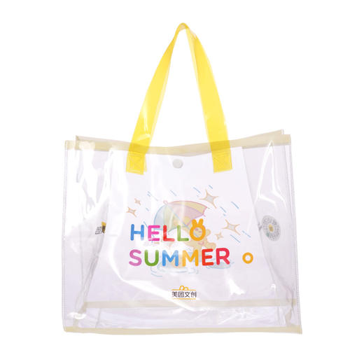 夏日团团透明pvc手提袋 商品图4