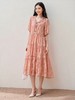 中秋大力度清仓~（不支持退）-NO退【MYBL】8096 新中式粉色暗花蕾丝系带蛋糕裙连衣裙-喜出 商品缩略图0