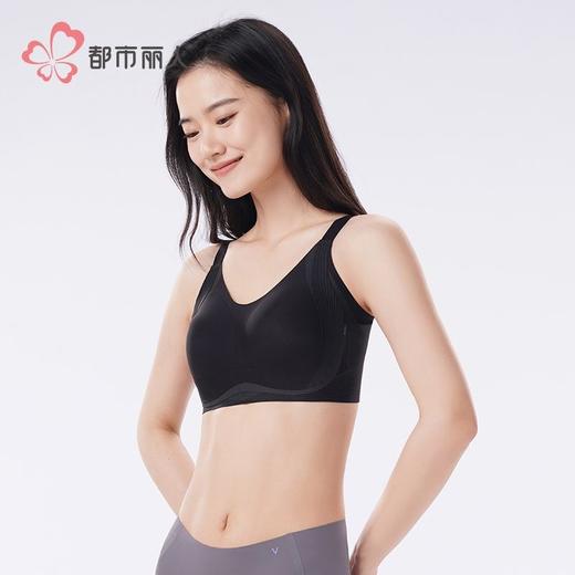 都市丽人内衣女士泳布无尺码文胸无钢圈三排四扣LBH6N5 商品图2