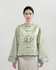 东方境X郭培| 牡丹刺绣提花新中式外套-浅草绿 商品缩略图0
