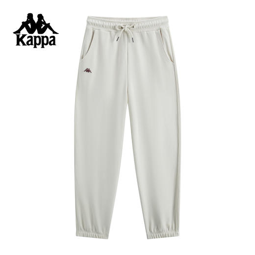 Kappa卡帕背靠背运动长裤女2025新款秋季休闲直筒裤针织束脚裤子K0F62AK21 商品图1