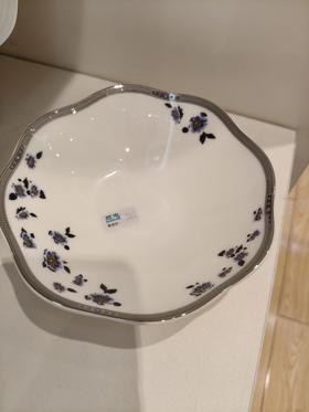 品物攸宜星空底汤菜盘圆形汤菜盘异型花瓣碗长条碗云朵鱼盘蒸蛋碗花韵悦安系列散件