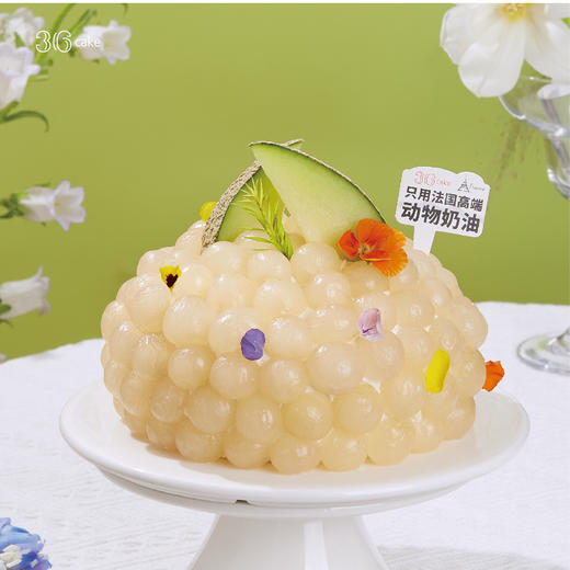 白玉龙眼 ‧ 焦香焙茶龙眼奶油蛋糕，可选1.5/2.5/6磅 商品图0