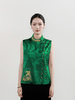 东方境X郭培| 新中式轻奢重工刺绣双排扣马甲-绿色 商品缩略图0